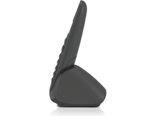 Charger l&#39;image dans la galerie, Un téléphone fixe gris foncé sur son socle. Le téléphone a des boutons et un petit écran.
