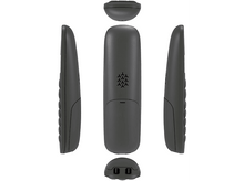 Charger l&#39;image dans la galerie, Vues multiples d&#39;un téléphone fixe gris. Comprend les vues supérieure, latérale et inférieure.
