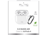 PURO 0.3 NUDE TPU Cover Airpods 4 Transparent