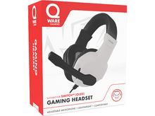 Charger l&#39;image dans la galerie, QWARE Casque gamer stereo Nintendo Switch Noir/Blanc (QW NSW-6000BW)
