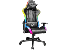 Charger l&#39;image dans la galerie, QWARE Chaise gaming RGB Pollux Noir (QW GS-950BL)
