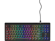 QWARE Clavier de gaming Jacksonville TKL membrane AZERTY Noir (QW GMK-6500BE)