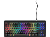 QWARE Clavier de gaming Jacksonville TKL membrane AZERTY Noir (QW GMK-6500BE)
