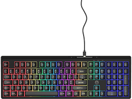 QWARE Clavier de gaming Philadelphia AZERTY Noir (QW GMK-6550BE)