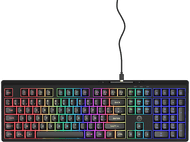 QWARE Clavier de gaming Philadelphia AZERTY Noir (QW GMK-6550BE)