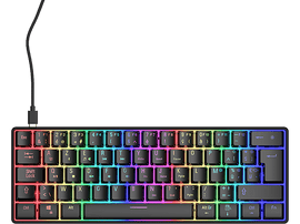 QWARE Clavier de gaming San Jose Mechanical AZERTY Noir (QW GMK-6700BE)