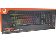 Charger l&#39;image dans la galerie, Clavier de jeu Daytona en boîte. Illumination arc-en-ciel. Noir avec touches colorées.
