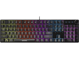 QWARE Clavier gaming Daytona AZERTY Noir (GMK-7600BE)