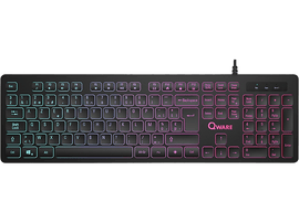 QWARE Clavier Kingston AZERTY Noir (PCK-048BL)