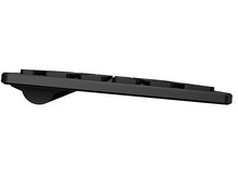 Charger l&#39;image dans la galerie, Clavier noir sur fond blanc. Le clavier est légèrement incliné.
