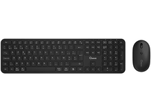 Charger l&#39;image dans la galerie, QWARE Clavier sans fil + souris Eastbourne AZERTY Noir (QW PCB-368BL)
