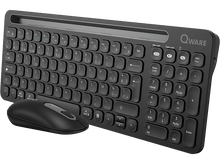 Charger l&#39;image dans la galerie, QWARE Clavier sans fil + souris Florence AZERTY (PCB-398BL)
