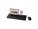 QWARE Clavier sans fil + souris Florence AZERTY Noir (PCB-398BL) Sans fil Clavier sans fil + souris Noir