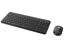 Charger l&#39;image dans la galerie, QWARE Clavier sans fil + souris Florence AZERTY (PCB-398BL)
