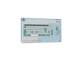 QWARE Clavier sans fil + souris Florence AZERTY Noir (PCB-398GN)