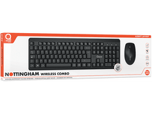 Charger l&#39;image dans la galerie, Un ensemble clavier et souris dans une boîte. Le clavier est noir, et la souris est également noire.
