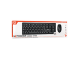 QWARE Clavier sans fil + souris Nottingham AZERTY Noir (PCB-238BL) Sans fil Clavier sans fil + souris Noir