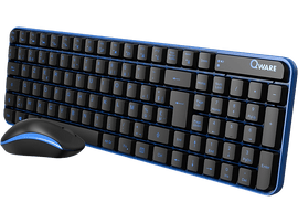 QWARE Clavier sans fil + souris Waterford AZERTY (PCB-258BU)