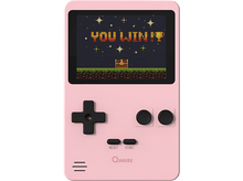 Charger l&#39;image dans la galerie, Console de jeu portable rose affichant &quot;YOU WIN!&quot; à l&#39;écran, avec des boutons.
