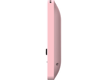 Charger l&#39;image dans la galerie, Vue latérale d&#39;une console de jeu rose. Montre un design lisse et arrondi avec des boutons et un port.
