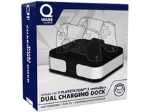 Charger l&#39;image dans la galerie, QWARE Double Station de charge V2 pour manette PS5 DualSense (QW PS5-5009)
