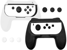 Charger l&#39;image dans la galerie, QWARE Ensemble de supports manette et grips Switch Noir / Blanc (QW NSW-3500BW)

