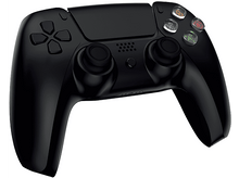 Charger l&#39;image dans la galerie, Une manette noire PlayStation 5, vue de dessus sur fond blanc.
