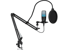 Charger l&#39;image dans la galerie, QWARE Microphone gaming PC Staccato Noir (QW-GMI-850)
