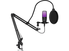 Charger l&#39;image dans la galerie, QWARE Microphone gaming PC Staccato Noir (QW-GMI-850)
