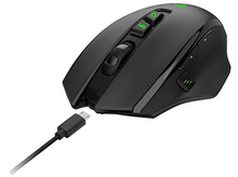 Charger l&#39;image dans la galerie, QWARE Souris gamer sans fil Laser Fresno RGB Noir (GMM-5880)
