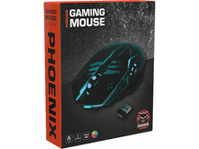 Charger l&#39;image dans la galerie, QWARE Souris gaming sans fil Phoenix RGB Noir (GMM-6800)
