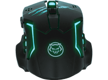 Charger l&#39;image dans la galerie, QWARE Souris gaming sans fil Phoenix RGB Noir (GMM-6800)
