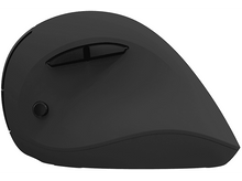 Charger l&#39;image dans la galerie, Souris ergonomique noire avec deux boutons sur le dessus. Elle a un bouton rond sur le côté.
