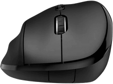 Charger l&#39;image dans la galerie, Souris d&#39;ordinateur ergonomique noire avec une forme incurvée.
