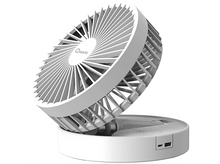 Charger l&#39;image dans la galerie, QWARE Ventilateur mini de bureau portable Blanc (QW SND-FD75WH)
