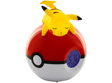 Charger l&#39;image dans la galerie, Radio-réveil veilleuse Pikachu et Pokeball (811354)
