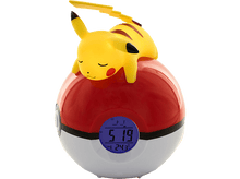 Charger l&#39;image dans la galerie, Radio-réveil veilleuse Pikachu et Pokeball (811354)
