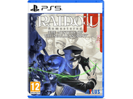 Visuel de la boîte de jeu. La couverture montre un homme en uniforme avec un chat noir et d'autres personnages. Le titre est 'RAIDOU'.
