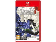 Boîte de jeu 'Raidou', avec un homme en uniforme et un chat noir.