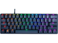 Un clavier avec des touches colorées. Touches noires avec différentes couleurs.