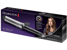 Charger l&#39;image dans la galerie, Un fer à friser Remington Pro Big Curl dans une boîte, avec la photo d&#39;une femme.
