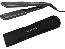 Charger l&#39;image dans la galerie, Fer à lisser Remington avec étui de protection noir. Le lisseur est noir.
