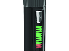 Charger l&#39;image dans la galerie, Tondeuse à poils noire avec indicateur de batterie vert et rouge.
