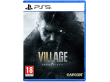 Charger l&#39;image dans la galerie, Jaquette du jeu PS5 avec le visage d&#39;une créature ressemblant à un loup et le mot &#39;VILLAGE&#39;.
