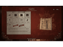 Charger l&#39;image dans la galerie, Interface de jeu vidéo montrant des fournitures et des recettes sur une table.
