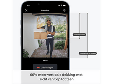 Charger l&#39;image dans la galerie, Écran de smartphone montrant un livreur à la porte, avec des options pour voir d&#39;autres modèles.
