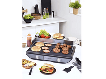 Charger l&#39;image dans la galerie, RIVIERA &amp; BAR Plancha Twin Zone Noir (QPL570) Plancha-gril Noir
