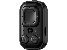 Charger l&#39;image dans la galerie, Une télécommande noire avec des boutons et une icône de caméra.
