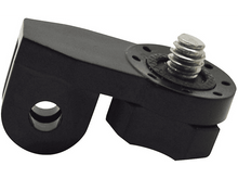 Charger l&#39;image dans la galerie, Support de caméra noir. Il comporte une vis et un point de montage. Il est incliné.
