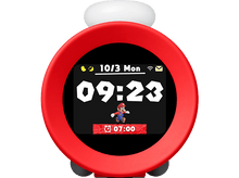 Charger l&#39;image dans la galerie, Réveil Mario. Design circulaire rouge avec Mario sur l&#39;écran.
